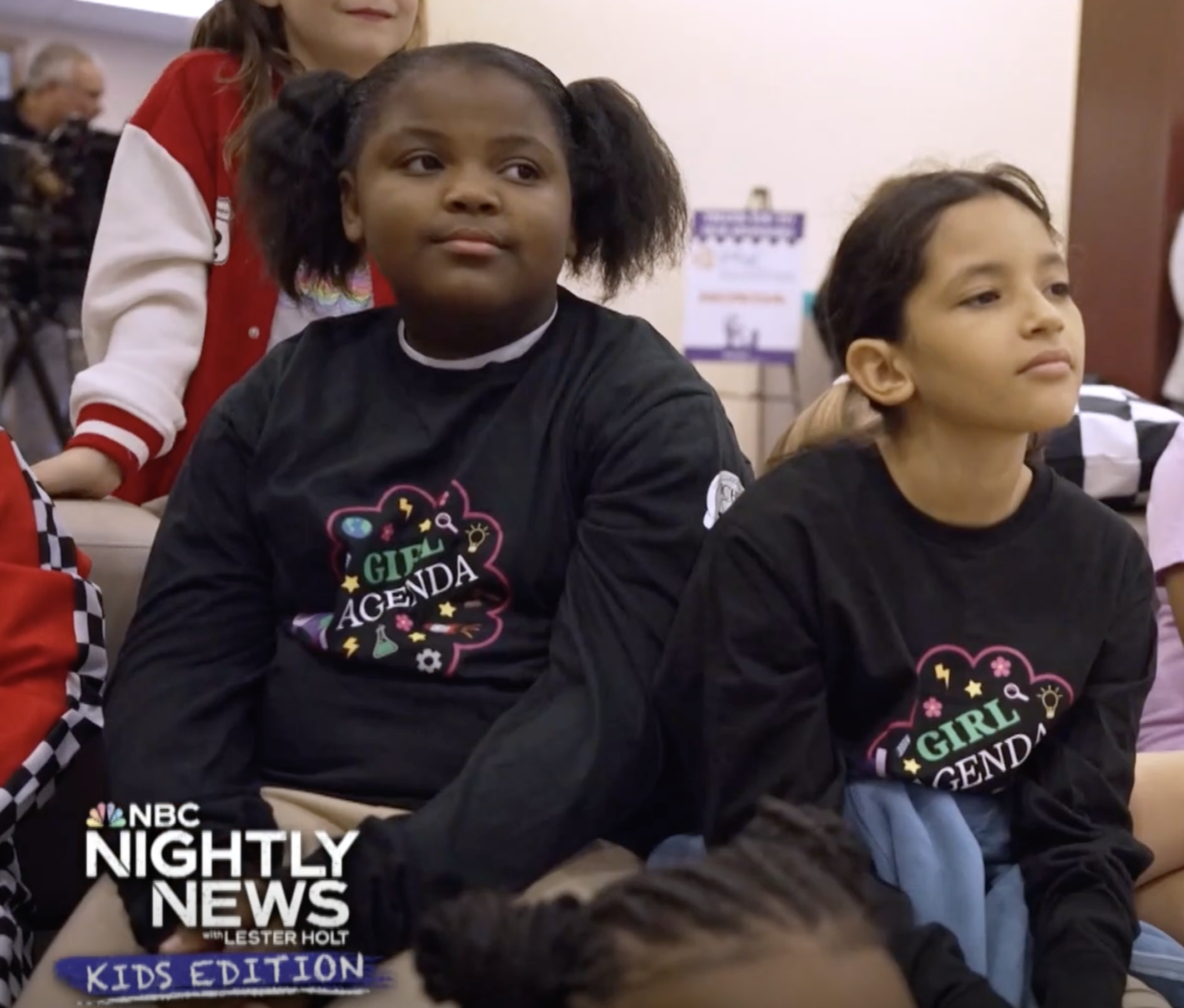 Girls IN STEM Academy students featured on NBC Nightly News Kids Edition.